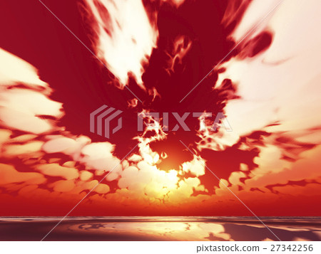 Wind and clouds with the sea 27342256