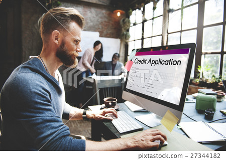Credit Card Application Form Concept Credit Card Application Form Concept 27344182
