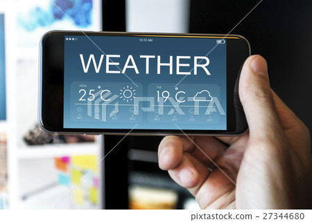 Weather Report Forecat Temperature Concept Weather Report Forecat Temperature Concept 27344680