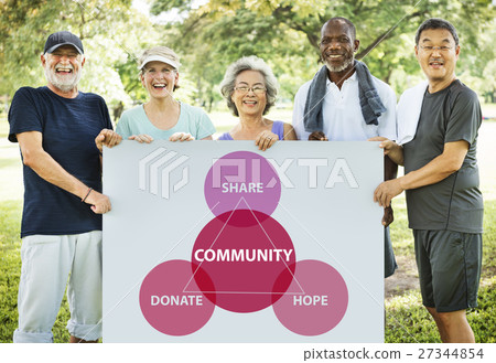 Charity Donations Support Volunteer Welfare Concept 27344854