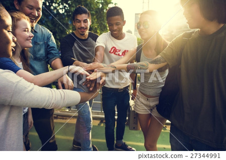 People Friendship Togetherness Assemble Team Unity Concept 27344991