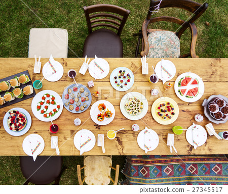 Table Setting Food Celebration Party Concept 27345517