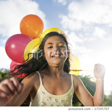 Balloon Activity Playing Recreation Funny Child Concept Balloon Activity Playing Recreation Funny Child Concept 27345707