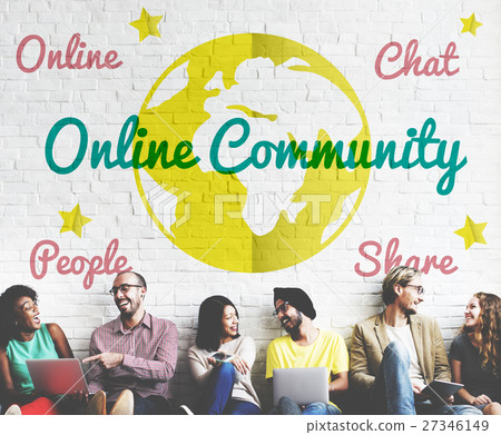 Online Community Global Icon Concept Online Community Global Icon Concept 27346149