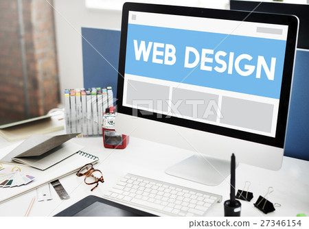 Web Design Template Copy Space Concept Web Design Template Copy Space Concept 27346154