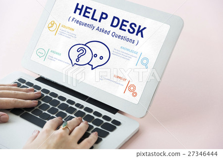 FAQs Customer Service Icon Concept 27346444