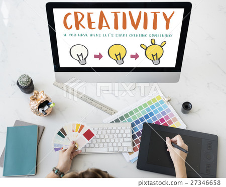 Creativity Create Ligting Bulb Graphic Concept Creativity Create Ligting Bulb Graphic Concept 27346658