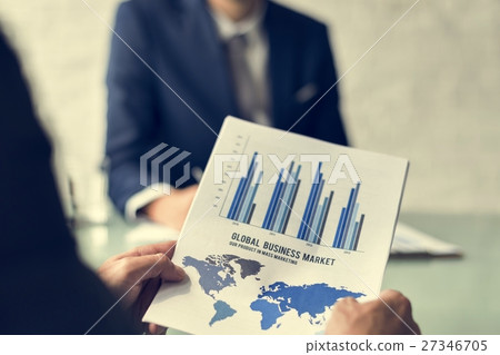 Business Brainstorming Graph Chart Report Data Concept 27346705
