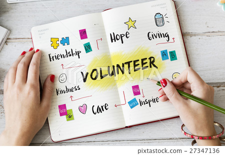 Volunteer Help Donation Hope Kindness Concept 27347136