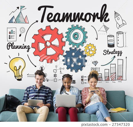 Teamwork Collaboration Unity Corporate Gear Concept Teamwork Collaboration Unity Corporate Gear Concept 27347320