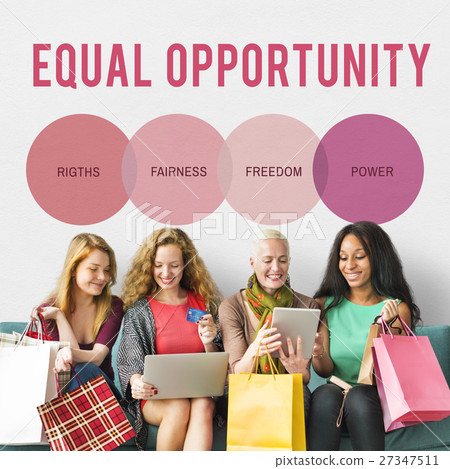 Women Rights Human Gender Equal Opportunity Concept 27347511