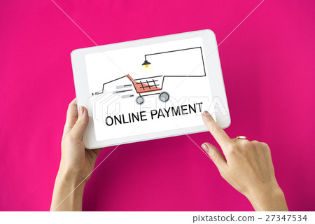 Online Shopping Online Payment Concept 27347534