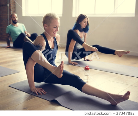 Yoga Practice Exercise Class Concept 27347882