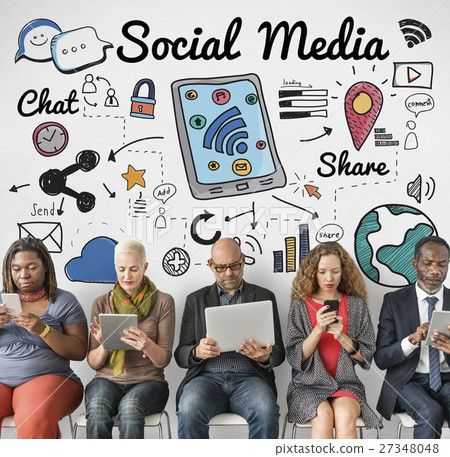Social Media Internet Technology Concept 27348048