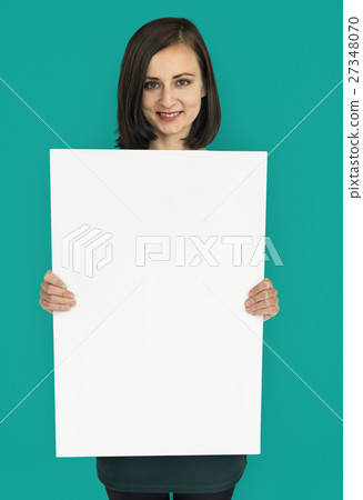 Woman Cheerful Studio Portrait Concept 27348070