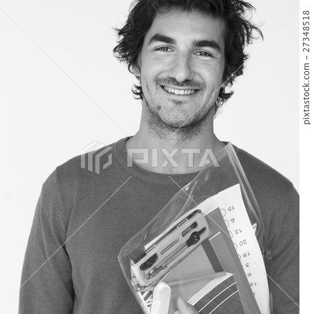 Attractive Adult Man Casual Style Studio Concept Attractive Adult Man Casual Style Studio Concept 27348518