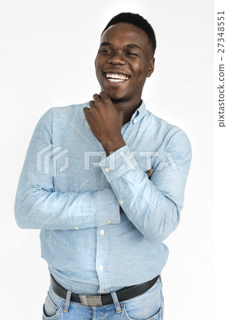 Man Cheerful Studio Portrait Concept 27348551