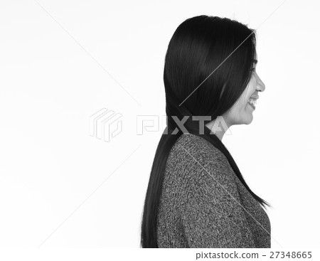 Asian Woman Smiling Happiness Portrait Concept 27348665