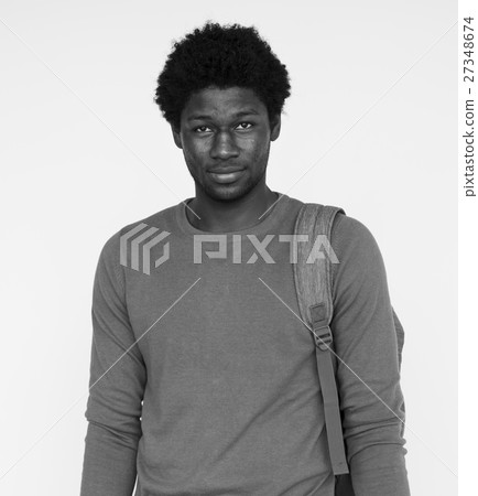 African American Adult Man Thoughtful Portrait Concept African American Adult Man Thoughtful Portrait Concept 27348674