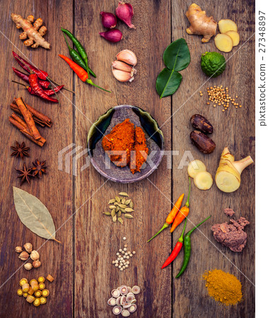 Various of Thai food Cooking ingredients . 27348897