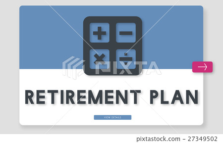 Retirement Plan Accounting Calculating Concept Retirement Plan Accounting Calculating Concept 27349502