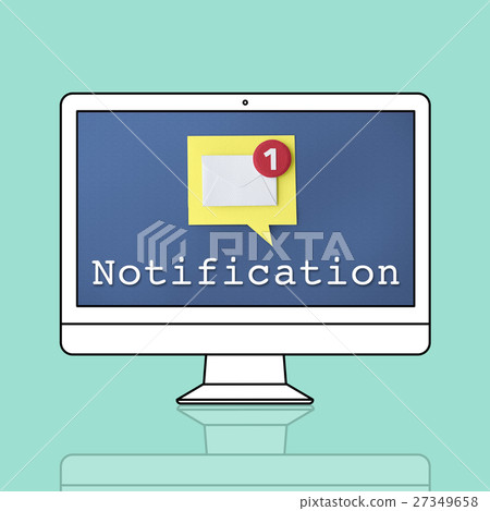Message Notification Inbox Envelope Concept Message Notification Inbox Envelope Concept 27349658