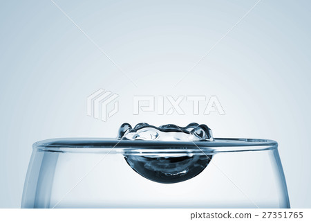 pouring water into a glass closeup with copy space pouring water into a glass closeup with copy space 27351765