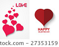 Valentine's Day card or decoration with heart 27353159