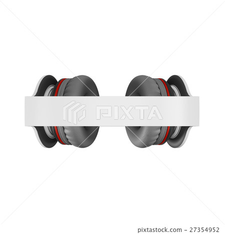 White with gray wireless headphones isolated on White with gray wireless headphones isolated on 27354952