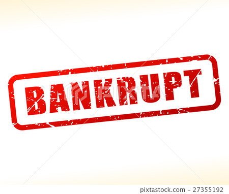 bankrupt text buffered-插圖素材 [27355192] - PIXTA圖庫