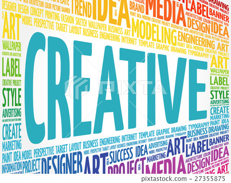 CREATIVE word cloud - Stock Illustration [27355875] - PIXTA