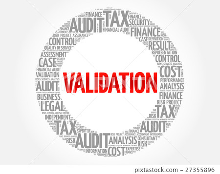 VALIDATION word cloud - Stock Illustration [27355896] - PIXTA