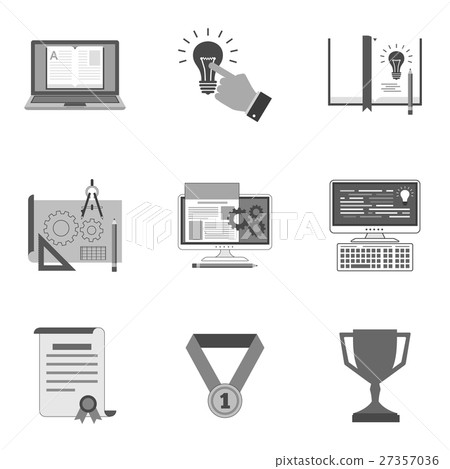 Set of education icons and symbols Set of education icons and symbols 27357036