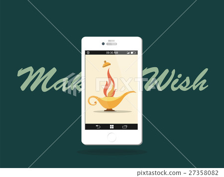 Make a wish! Smart phone of Modern Aladdin's Lamp 27358082