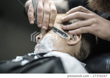 Funny shaving of little boy Funny shaving of little boy 27358267