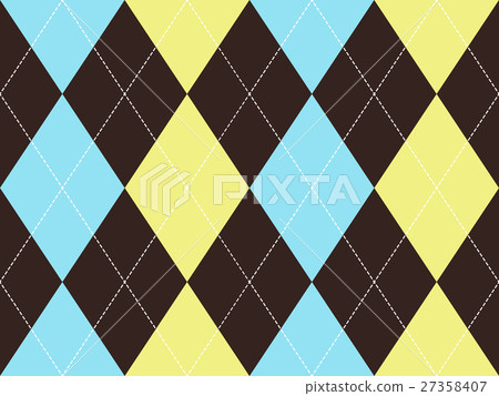 Brown argyle seamless pattern 27358407