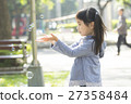Blowing bubbles, girl, little girl 27358484
