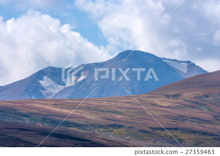 Mountain landscape with snow and forest Mountain landscape with snow and forest 27359463