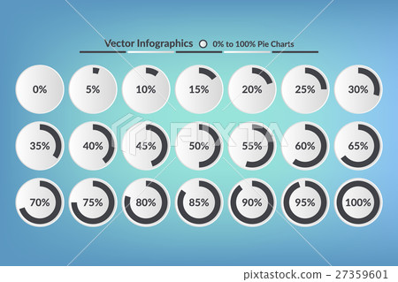 Pie Charts, percentage vector infographics Pie Charts, percentage vector infographics 27359601