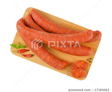 Spicy smoked Hungarian sausages Spicy smoked Hungarian sausages 27360062
