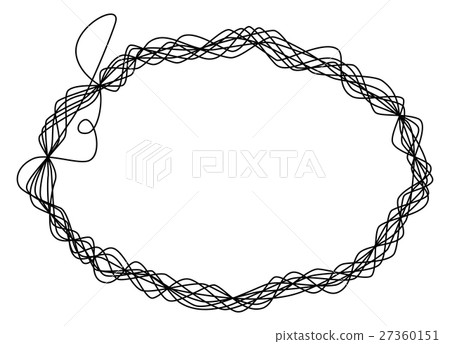 Single thread frame wire ellipse Single thread frame wire ellipse 27360151