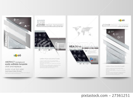 Flyers set, modern banners. Business templates Flyers set, modern banners. Business templates 27361251