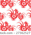 Hand drawn of Rooster Pattern 27362527