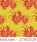 Hand drawn of Rooster Pattern 27362529