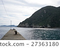 A small wharf in the front of Futoshi-no-makoto-no-hi lighthouse in Fukuejima A small wharf in front of the lighthouse, Nagasaki prefecture Goto City, Japan 27363180