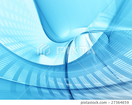 Abstract blue computer graphics background. 27364659