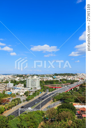 Townscape seen from Urasoe Great Park and National Road No. 330 27365189