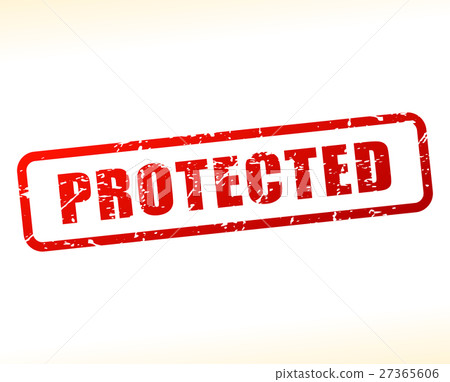 protected text buffered - Stock Illustration [27365606] - PIXTA