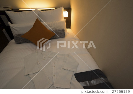 City Hotel Accommodation Bedroom Interior Stock Photo