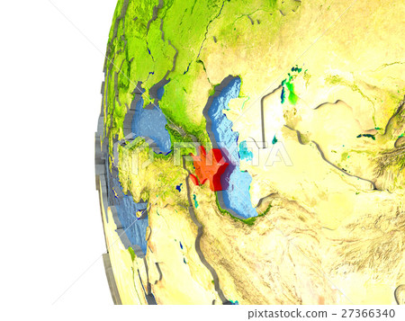 Azerbaijan in red 27366340